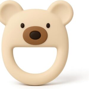 Mordedor bebé Osito MÜVI con correa, silicona segura sin BPA
