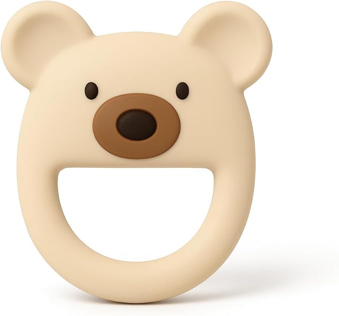 Mordedor bebé Osito MÜVI con correa, silicona segura sin BPA